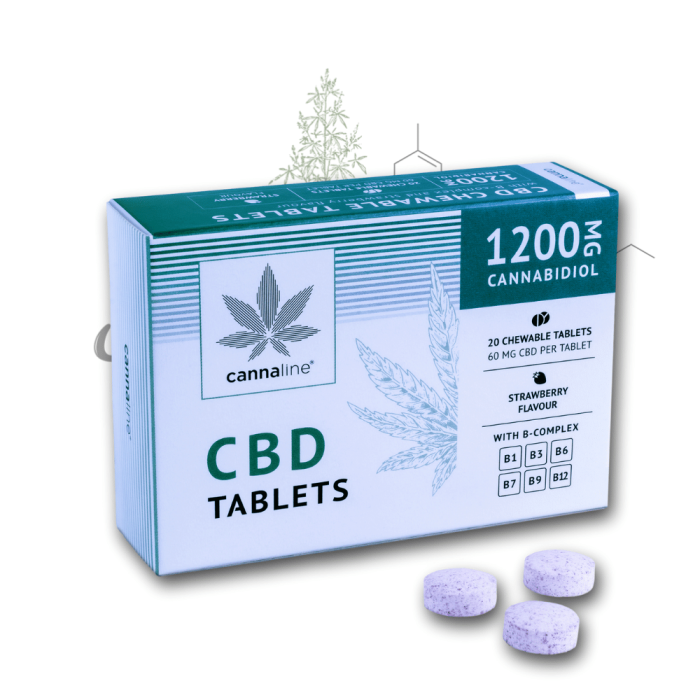 Pasticche al CBD Cannaline 20 tablets